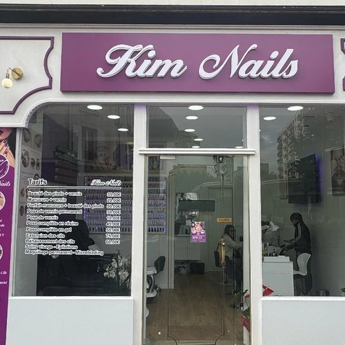 Devanture du salon Kim Nails Asnières-sur-Seine